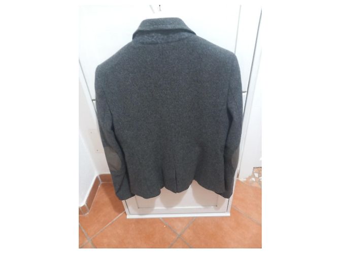 Weekend Max Mara Chaqueta de lana gris con coderas - vista 8