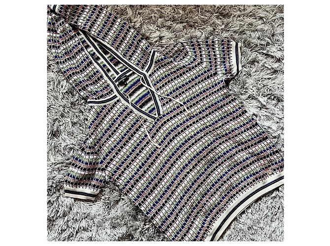 Chanel Kurzarm-Hoodie Multicolour Strick - Ansicht 3
