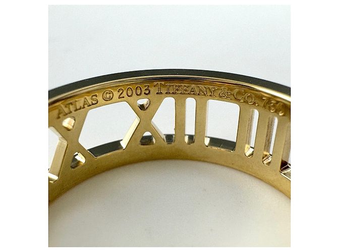 Autre Marque Tiffany & Co. Atlas Open Ring aus Gelbgold - Ansicht 3