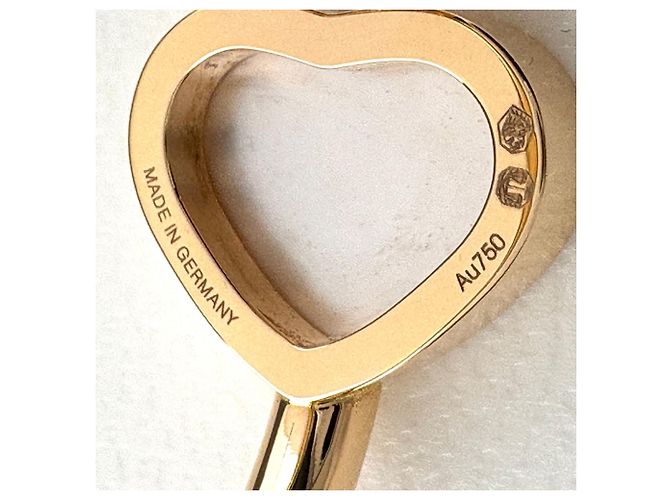 Bague Chopard My Happy Heart en or rose avec diamant - vue 9