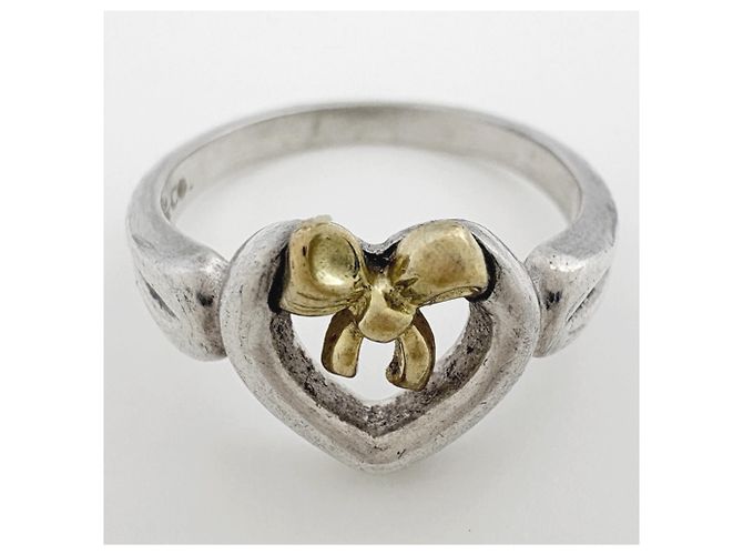 Autre Marque Anello Tiffany & Co. Open Heart Ribbon - vista 2