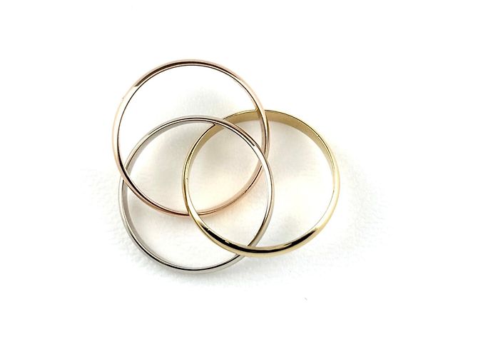 Anello Cartier Trinity in Oro Giallo - vista 3