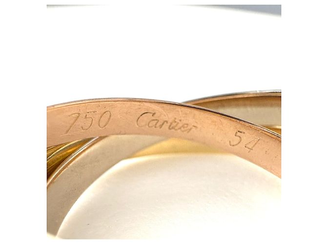 Anello Cartier Trinity in Oro Giallo - vista 4
