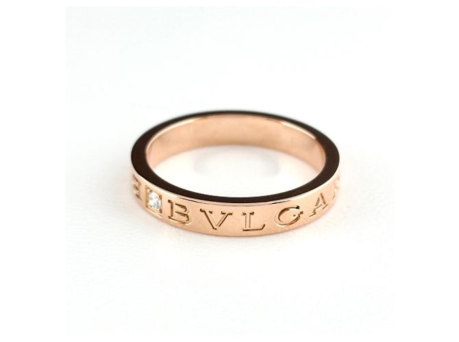 Bulgari Bvlgari Double Logo PG Pink Gold Ring mit Diamant - Ansicht 2