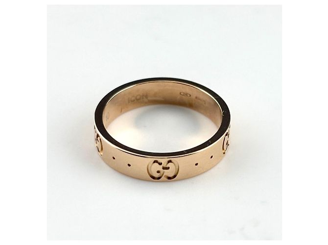 Anello Gucci Icon Band in oro rosa - vista 3