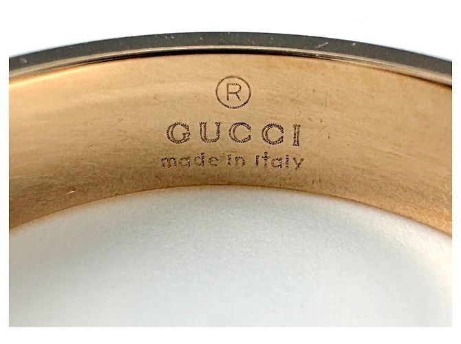 Anello Gucci Icon Band in oro rosa - vista 4
