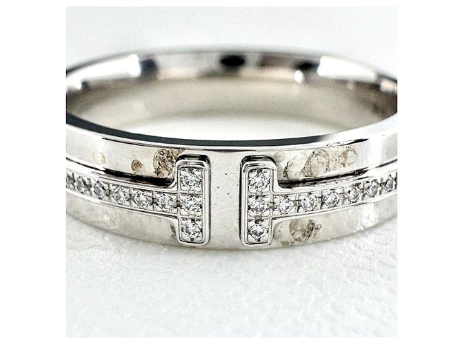 Autre Marque Anello Tiffany & Co. T Narrow Diamanti - vista 2