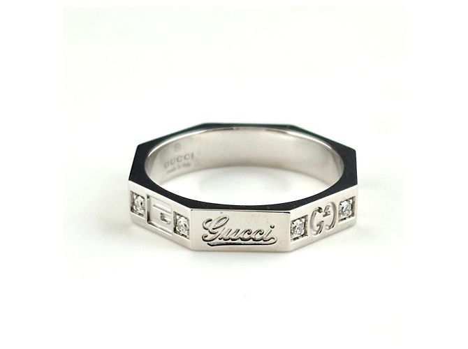 Gucci Octagon Band Ring mit Diamanten - Ansicht 3