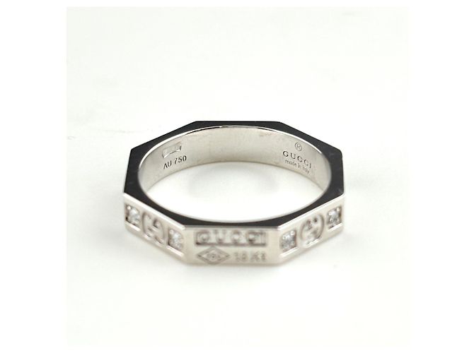 Gucci Octagon Band Ring mit Diamanten - Ansicht 4