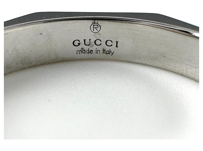 Anello Gucci Octagon Band in oro bianco - vista 8
