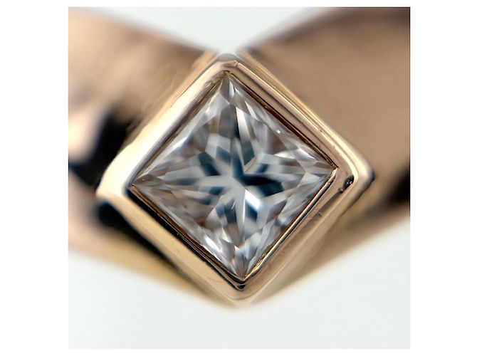 Anello Fascia Cartier in Oro Rosa e Diamanti - vista 2