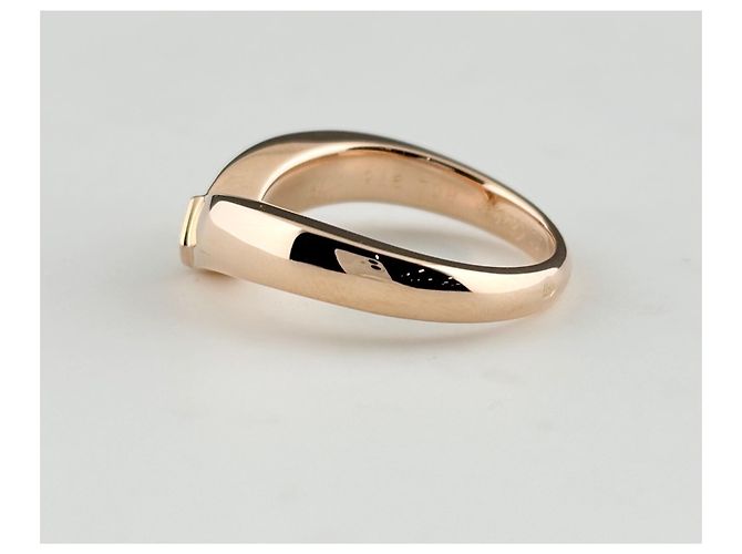 Anello Fascia Cartier in Oro Rosa e Diamanti - vista 4