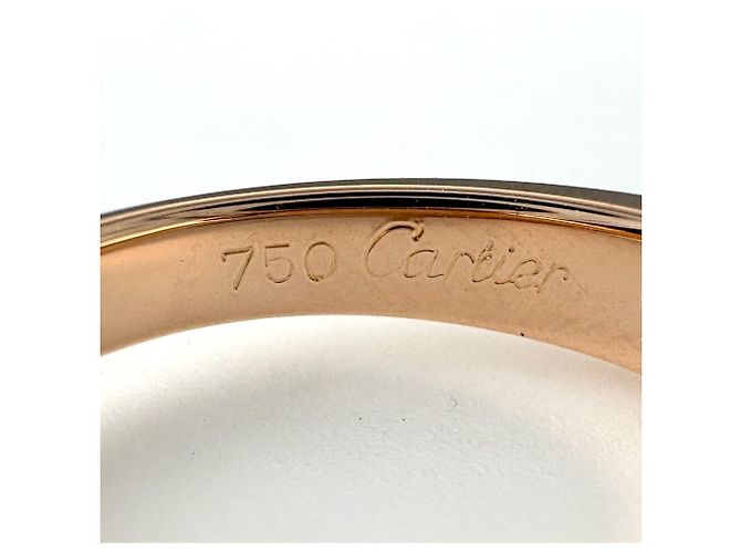 Anello Fascia Cartier in Oro Rosa e Diamanti - vista 6