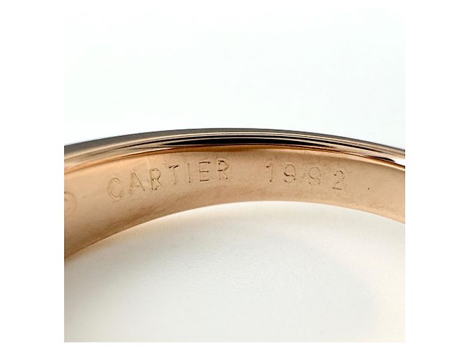 Anello Fascia Cartier in Oro Rosa e Diamanti - vista 7