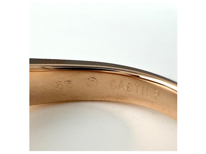 Anello Fascia Cartier in Oro Rosa e Diamanti - vista 8