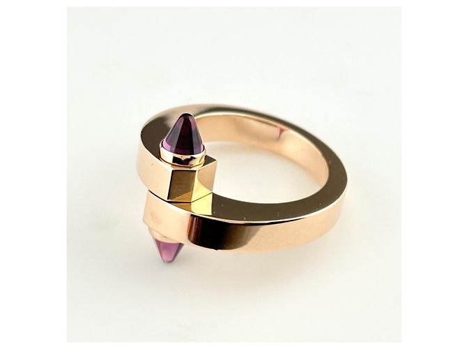 Anello Cartier Menotto in oro rosa - vista 4