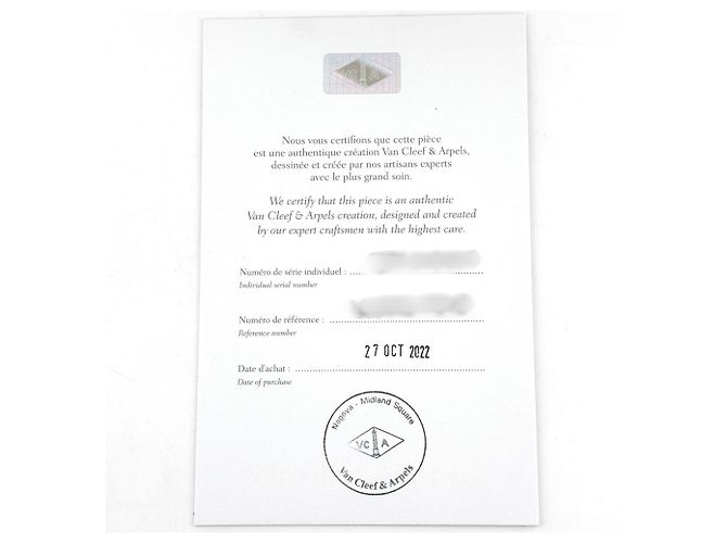 Bague Solitaire Romance Van Cleef & Arpels en Platine - vue 8