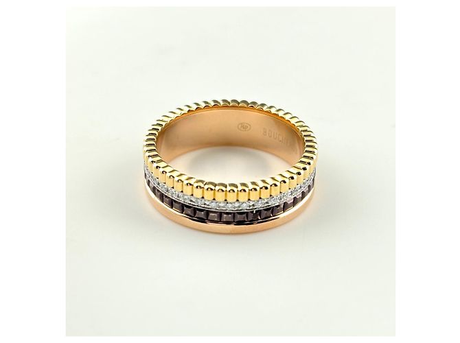 Boucheron Quatre Classic Small Ring Diamant und Gelbgold - Ansicht 3