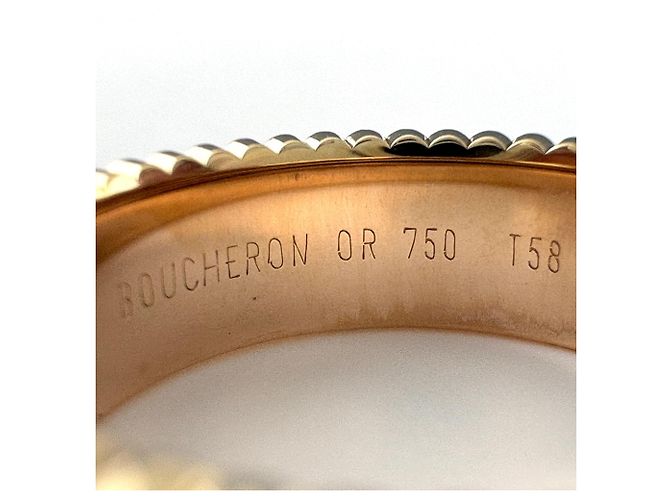 Boucheron Quatre Classic Small Ring Diamant und Gelbgold - Ansicht 4