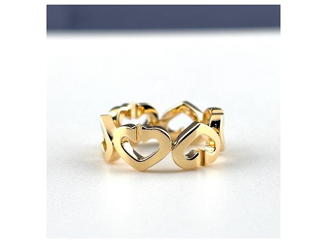 Cartier C Heart Ring aus Gelbgold - Ansicht 3