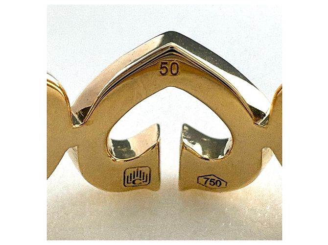 Cartier C Heart Ring aus Gelbgold - Ansicht 5