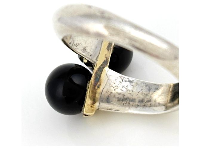 Autre Marque Anello a fascia Tiffany & Co. in onice nero - vista 5