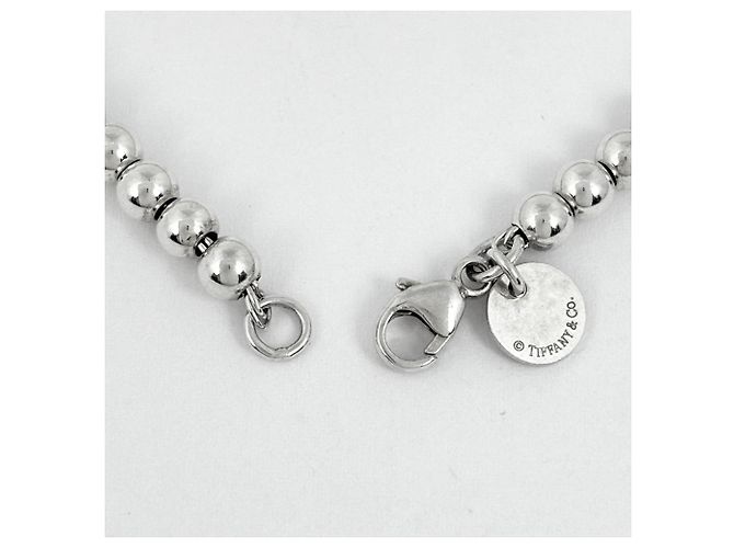Autre Marque Bracciale con charm Tiffany & Co. in blu e argento - vista 3