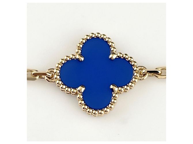 Bracciale Van Cleef & Arpels Vintage Alhambra 5P in oro giallo - vista 3