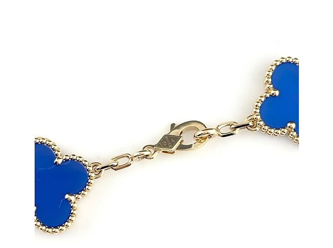 Bracciale Van Cleef & Arpels Vintage Alhambra 5P in oro giallo - vista 4