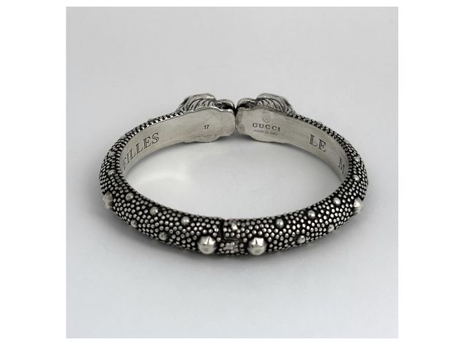 Bracciale Gucci in Argento 925 con Design Testa di Tigre - vista 3