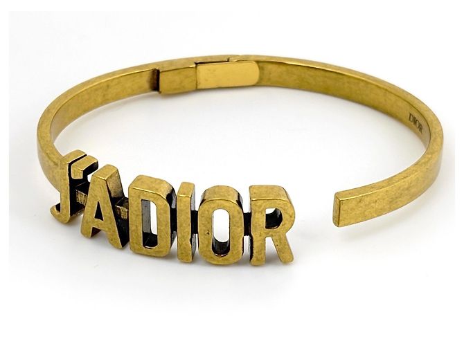 Bracciale rigido Christian Dior placcato oro - vista 2