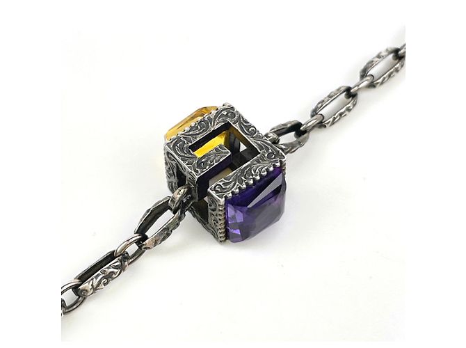 Bracciale con ciondolo G-Cube Gucci - vista 2