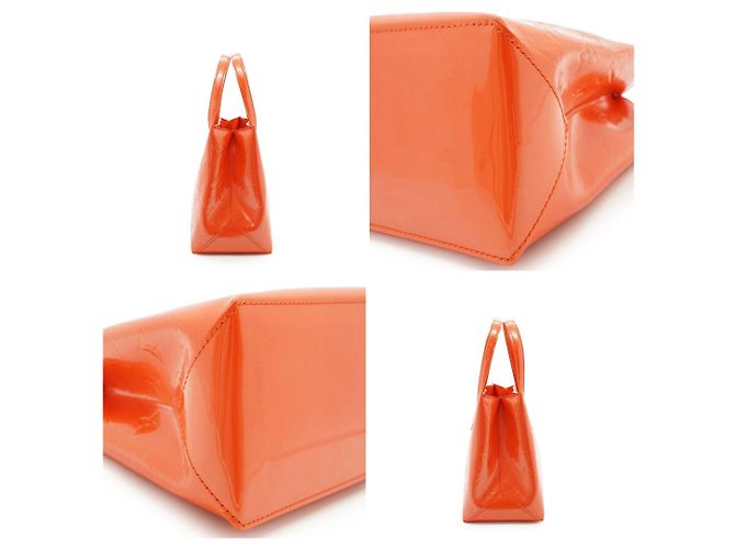 Louis Vuitton Bolsa Wilshire PM em couro patenteado Monogram Orange - vista 4