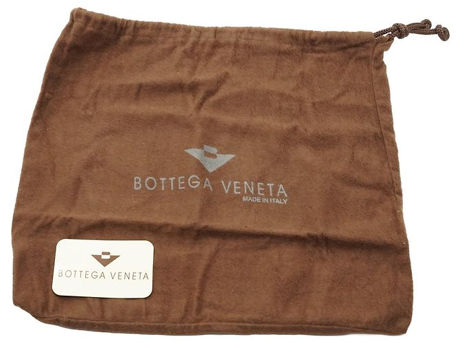 Bottega Veneta Borsa a tracolla vintage in pelle Intrecciato marrone con catena - vista 8