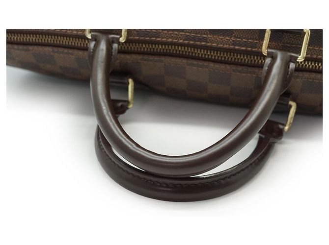 Louis Vuitton Borsa Speedy 35 in tela Damier Ebene marrone - vista 7