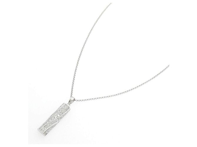 Autre Marque Collana in oro bianco Au750 e diamanti - vista 2