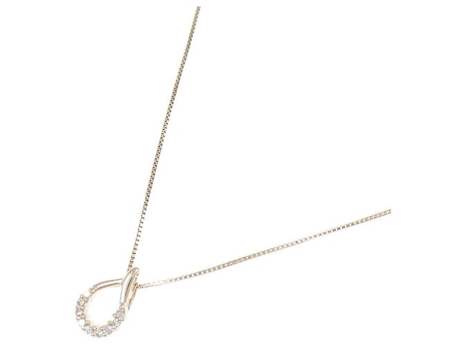 Autre Marque K10 Pink Gold Diamond Halskette - Ansicht 2