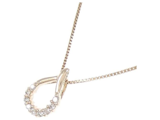 Autre Marque K10 Pink Gold Diamond Halskette - Ansicht 3