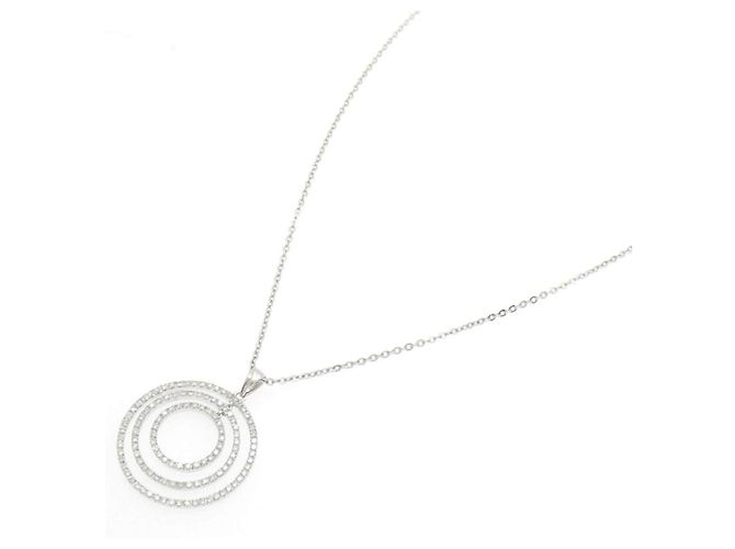 Autre Marque Collana in oro bianco Au750 e diamanti - vista 2