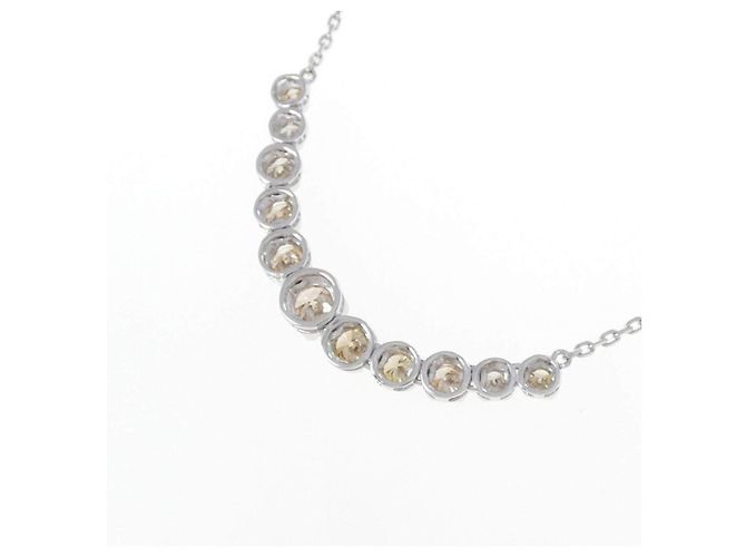Autre Marque Collana in oro bianco Au750 e diamanti - vista 4