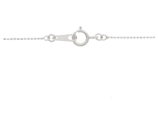 Autre Marque Colar de ouro branco K14 e diamantes - vista 5