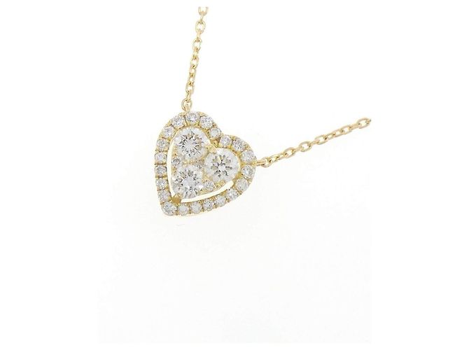 Autre Marque Collana Cuore con Diamanti Au750 - vista 3