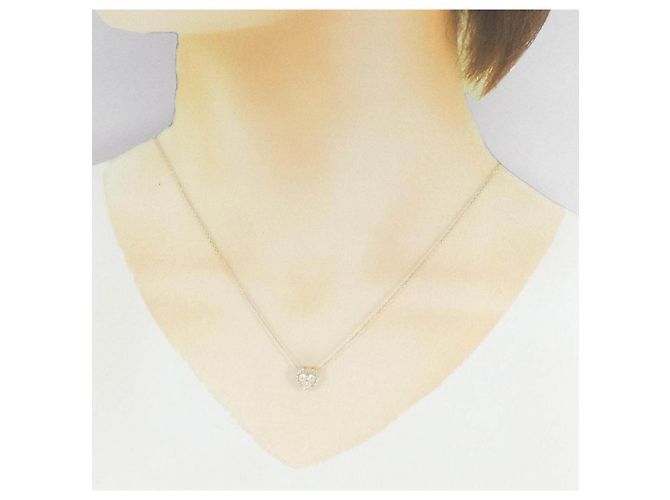Autre Marque Collana Cuore con Diamanti Au750 - vista 6