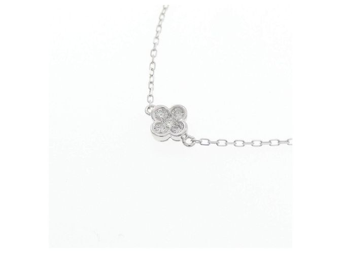 Autre Marque Collar de oro blanco Au750 con diamantes - vista 3