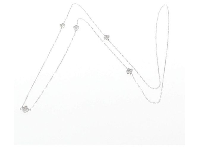 Autre Marque Collar de oro blanco Au750 con diamantes - vista 5