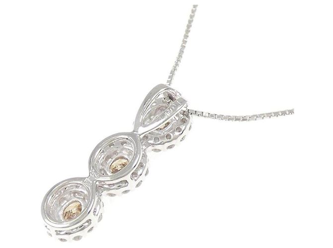 Autre Marque Collana in oro bianco Au750 e diamanti - vista 4