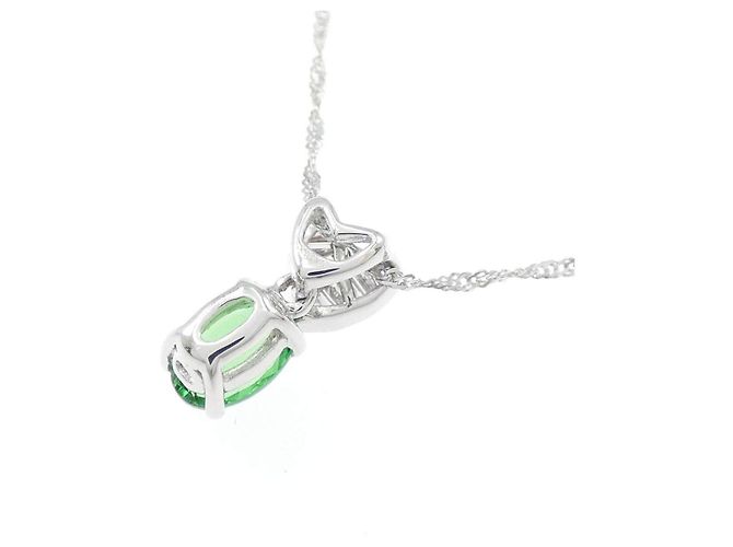 Autre Marque Collana Au750 Granato e Diamante - vista 4