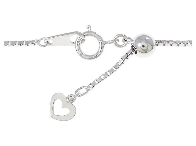 Autre Marque Collana in oro bianco Au750 zaffiro e diamante - vista 5