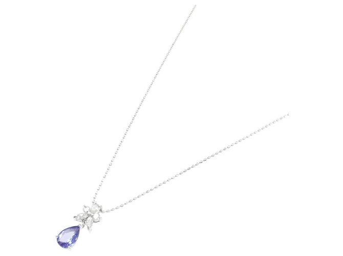 Autre Marque Collana in Tanzanite e Diamanti Au750 - vista 2