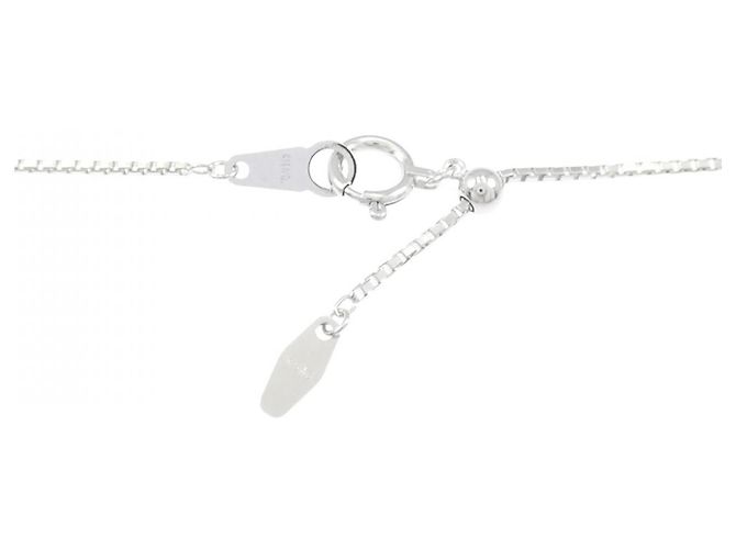 Autre Marque Collana in oro bianco Au750 con smeraldo e diamante - vista 5
